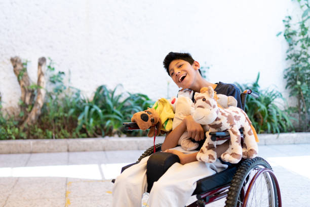 istock Teenager boy with Cerebral Palsy 1154076471