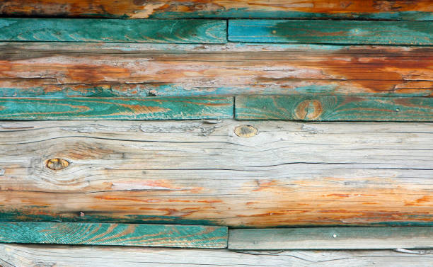 istock The wall of the old boards. 1154077753