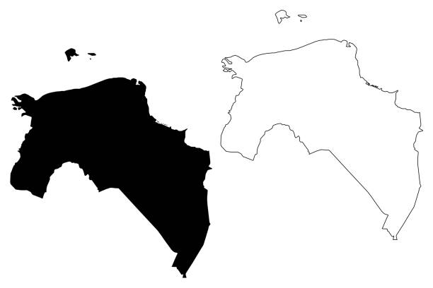 stockillustraties, clipart, cartoons en iconen met provincie groningen (koninkrijk der nederlanden, nederland) kaart vector illustratie, krabbel sketch groningen kaart - groningen stad