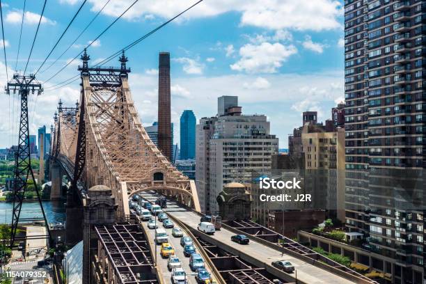 Ed Koch Queensboro Bridge A Manhattan New York City Usa - Fotografie stock e altre immagini di Acciaio