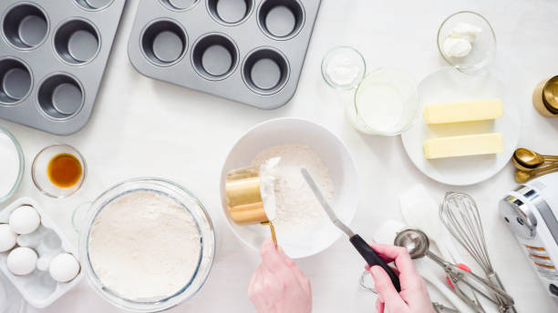 istock Mixing batter to bake vanilla cupcakes 1154080713