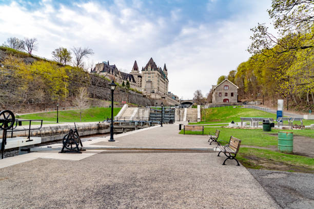 istock Ottawa River Pathway at Rideau Canal in Ottawa, Canada 1154080772