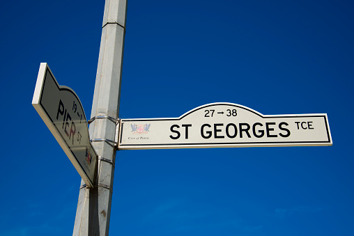 St Georges Street Sign - Perth - Australia