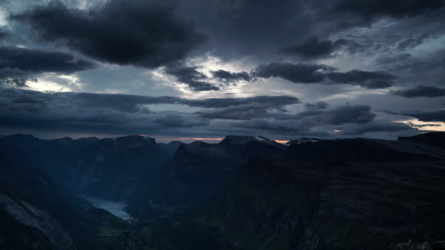 View on Geirangerfjord from Dalsnibba viewpoint, Norway