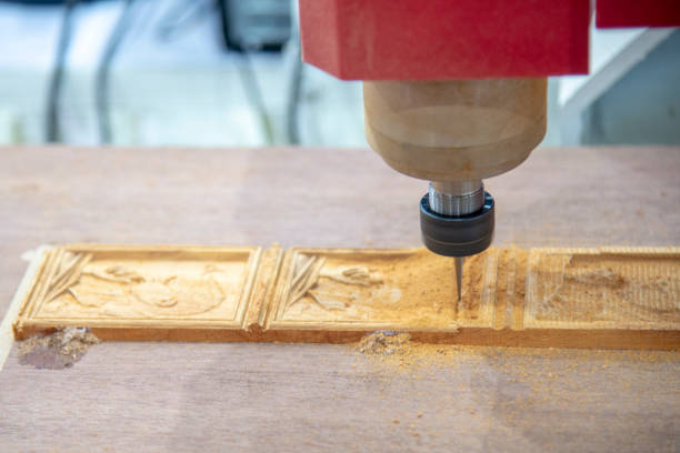 istock The  CNC milling machine for wooden working. 1154091043