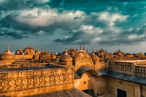 Monsoon Clouds Over The Nahargarh Fort In Jaipur Stock Photo - Download  Image Now - Above, Adult, Adventure - iStock