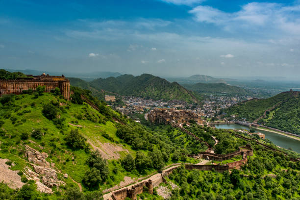 istock Amber Fort Walls in Jaipur 1154096177
