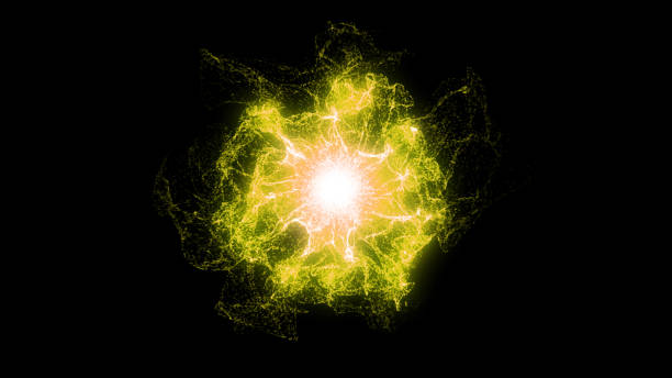 istock Electric sphere made of plasma. 1154096515