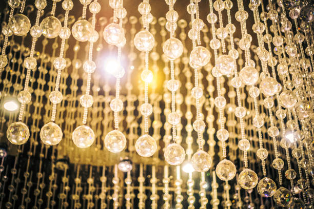 istock Beautiful luxury crystal chandelier decoration interior 1154097912