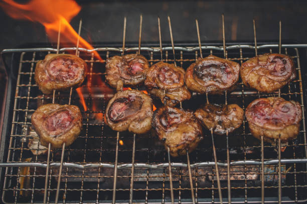 istock Meat  Shashlik Roasting On Grill 1154098992