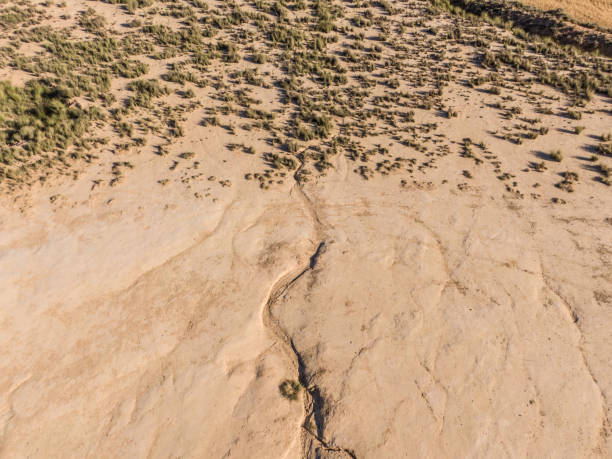 istock Desert texture as seen from directly above 1154099065