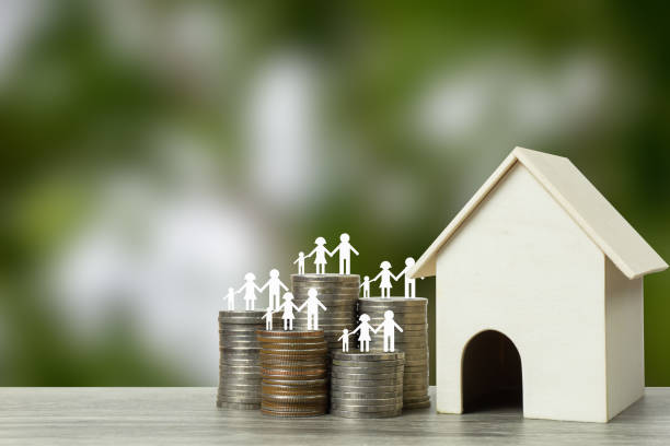 istock Home loans, cheap home projects, first homes to start a family concept. 1154101364