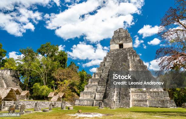 Tempel Des Großen Jaguars Bei Tikal In Guatemala Stockfoto und mehr Bilder von Maya - Kultur - Maya - Kultur, Ruine, Tempel