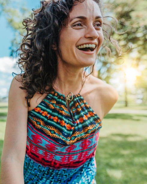 istock Dancing woman enjoying life 1154108880