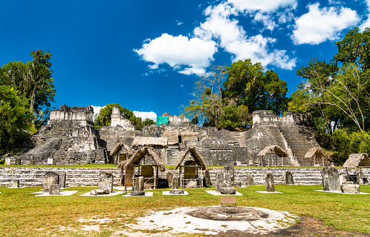 North Acropolis at Tikal. UNESCO world heritage in Guatemala