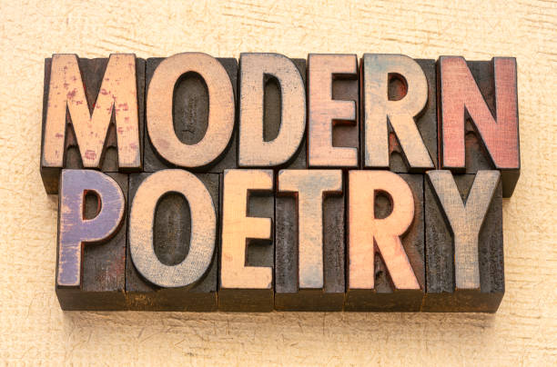 istock modern poetry in wood type 1154115158