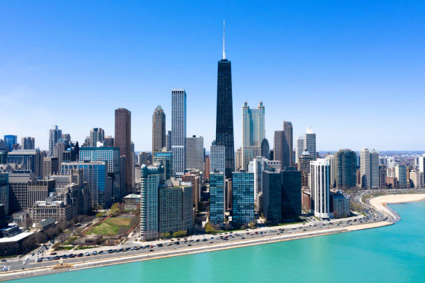 istock Chicago, Illinois Cityscape, Aerial View 1154116022