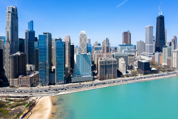 istock Chicago, Illinois Cityscape, Aerial View 1154116131