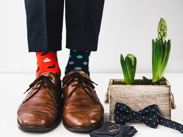 istock Office manager standing in stylish shoes. Close-up 1154121012