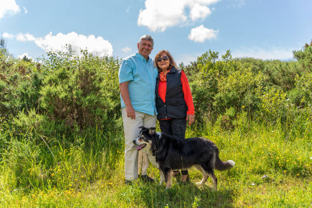 istock Senior couple portrait in countryside 1154123770