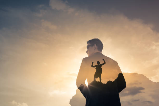 istock Strong confident man in the city. 1154127018