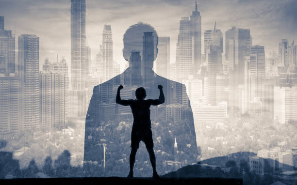 istock Businessman looking at the city 1154127101