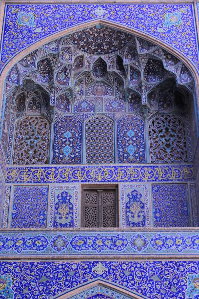 셰이크 로트 폴라 모스크 입구,이 스파 한, 이란 - spirituality famous place isfahan dome 뉴스 사진 이미지