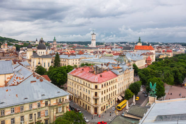 istock Panoramic wiew from of Lviv 1154132817
