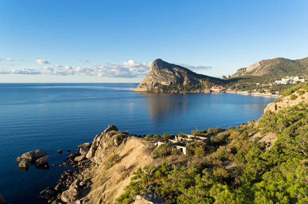 Beautiful bay on the Crimean coast.