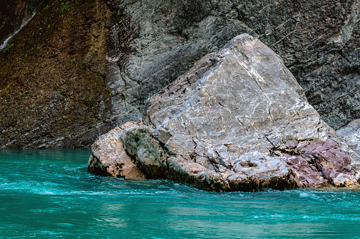 River Soca Close Up,Trenta valley,Primorska,Julian Alps, Sovenia,Europe,Nikon D850