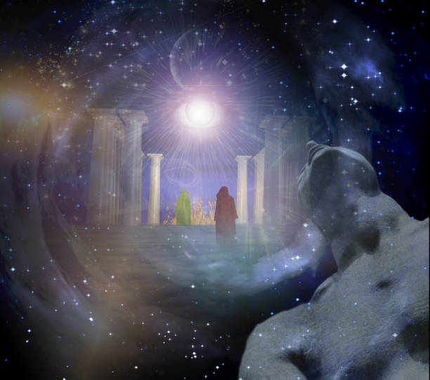 istock Temple in spiritualy based composition 1154138900