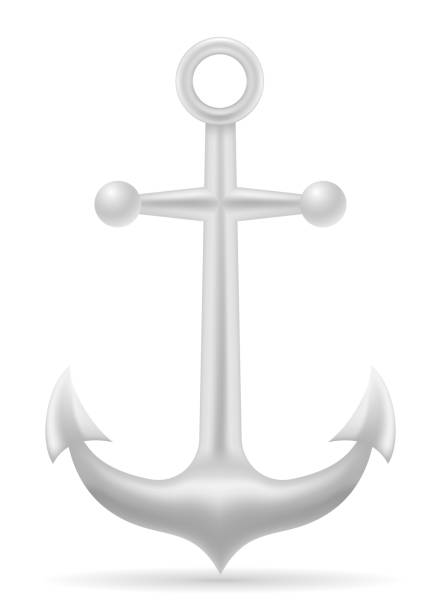 istock sea ​​anchor equipment to hold the ship stock vector illustration 1154148458