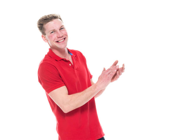 istock Handsome man in red shirt 1154175237