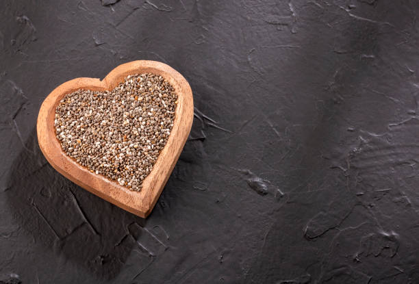 istock Organic chia seeds - Salvia hispanica. 1154187937
