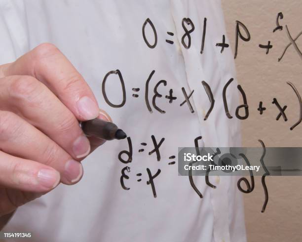 Solving Math Problem Stock Image Solving A Math Problem Stock Photo - Download Image Now - Algebra ...