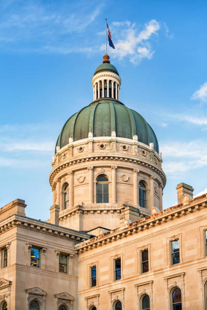 istock Indiana State Capitol in downtown Indianapolis USA 1154202888