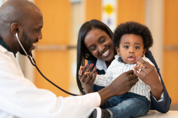 istock Baby with mother at routine medical appointment 1154220987
