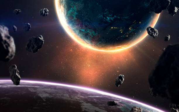 istock Glowing planet. Deep space image, science fiction fantasy in high resolution ideal for wallpaper and print. Elements of this image furnished by NASA 1154222843