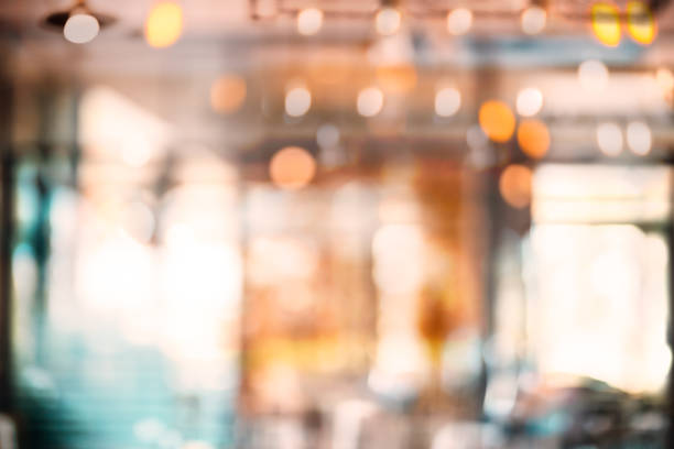 istock Abstract blur interior coffee shop or cafe for background. 1154244713