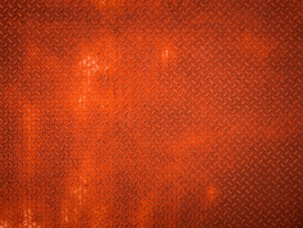 istock Metal floor plate texture and background 1154245390