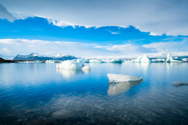 istock Icebergs floating on the beach Iceland 1154254437