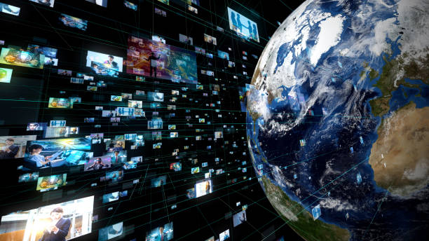 istock Global communication network concept. Various ethnic group people. 1154261962