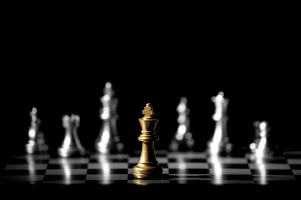 istock chess board game concept for competition and strategy 1154266033
