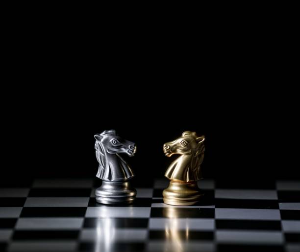 istock chess board game concept for competition and strategy 1154266040