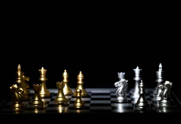 istock chess board game concept for competition and strategy 1154266064