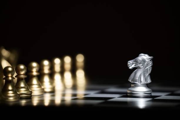 istock chess board game concept for competition and strategy 1154266086