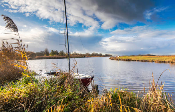 istock A dutch landscape with sailboat 1154279362
