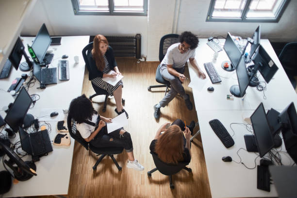 istock New business meeting in a start up office. 1154310545