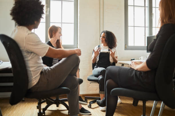 istock New business meeting in a start up office. 1154310549
