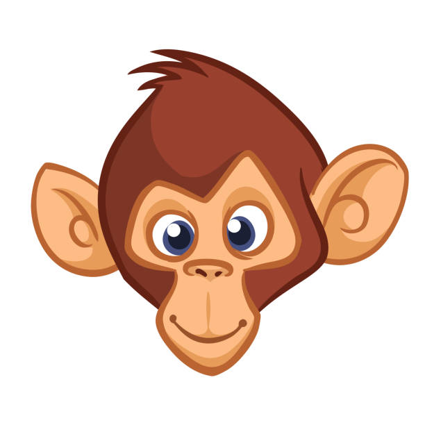 Singe De Dessin Animé Vecteur Heureux Chimpanzé Illustration Vecteurs  libres de droits et plus d'images vectorielles de Grand singe - iStock